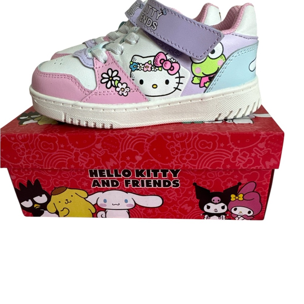 Hello Kitty Kids Sneakers - Pink, White, and Purple. Brand new .Toddler size 10 - Picture 5 of 11